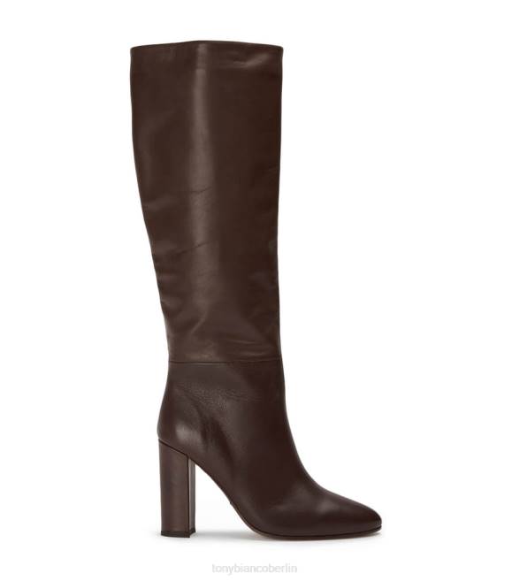 kniehohe Stiefel| de Tony Bianco Frauen Boss-Kalbsstiefel Schokolade Como 4624432